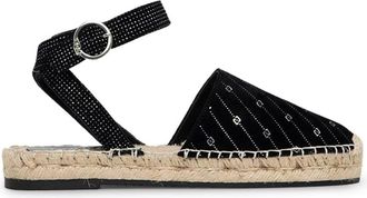 Liu Jo Sandalen met Enkelbandje en Ronde Neus - Dames - Espadrilles - Zwart - 36 EU - Schoenen