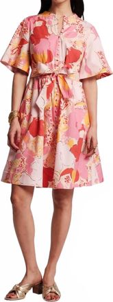 Frances Valentine Nancy Dress In Wild Tulip