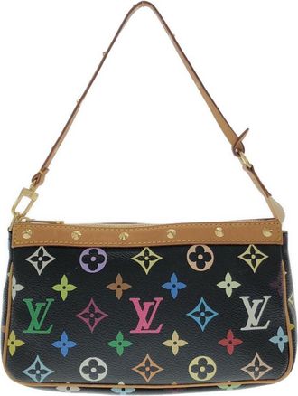 Louis Vuitton Black Multi-Color Monogram Multicolore Pochette Pouch (Pre-Owned)