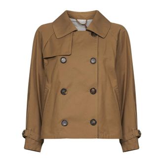 Max Mara Trench Coats, female, Brown, Size: XS Tesoro Trench Coat