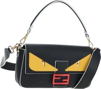 Fendi Pre-owned Vintage Schoudertas - Dames - Vintage Schoudertas - Zwart - ONE Size - Leer - Vintage