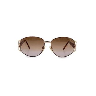 Valentino Pre-owned Accessories, female, Brown, Size: ONE SIZE Pre-owned Vintage Acetate Sunglasses