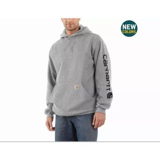 Carhartt Work in Progress Sudadera Con Capucha Y Logo En La Manga Gris Jaspeado S - K288-e20-s