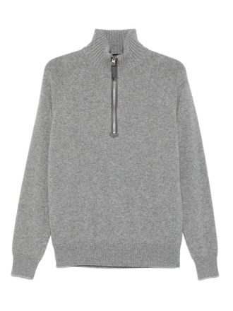 Tom Ford Cashmere Lambswool Half Zip Sweater
