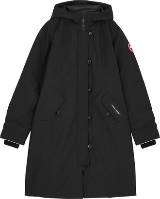 Canada Goose Kids Brittania Black Hooded Arctic-tech Parka, Coat