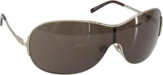 Ferragamo Pre-owned Metalen Zonnebril - Dames - Vintage Accessoires - Bruin - ONE Size - Vintage