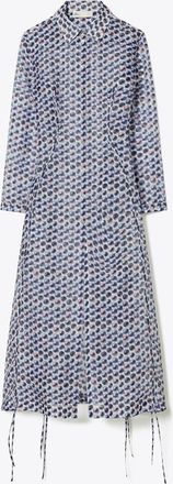 Tory Burch Womens Silk Organza Shirtdress, size 14