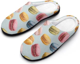 Generic Macaroons Funny Mens Cotton Slippers Shoes Novelty Soft Non-Slip Sole Home Shoe