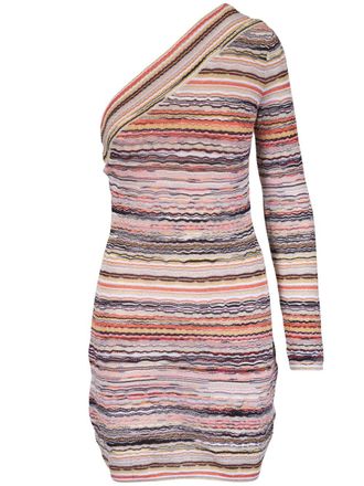 Missoni Gestreepte mini-jurk - Roze
