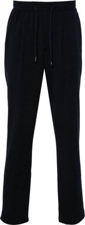 Herno drawstring virgin wool trousers - men - Virgin Wool/Polyester/Polyamide - L - Blue