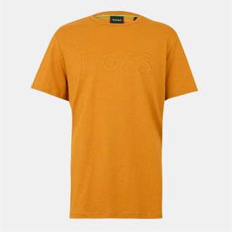 HUGO BOSS Heren Teebo T-Shirt (Donkergeel)