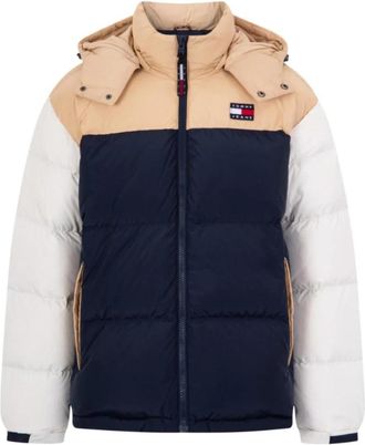 Tommy Jeans Color Block Eco Jas Alaska Stijl - Heren - Winterjassen - Veelkleurig - XL - Polyester - Jassen