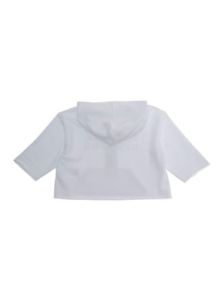 Maison Margiela Logo-Print Cotton Hoodie - White