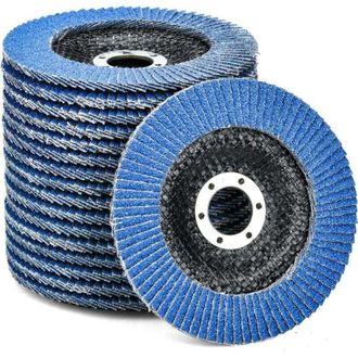 OEM 10 Piezas &Oslash; 125 Mm X 22 Mm Grano 40 Piezas Discos Abrasivos Para Desbarbar, Eliminar &Oacute;xido, Pulir, Acabado - Crezuo