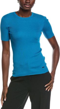 Akris Ribbed Silk-Blend Top