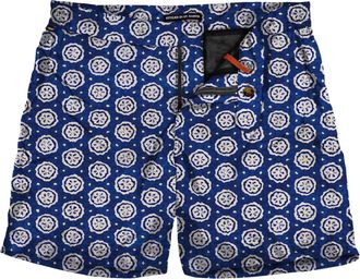 MC2 Saint Barth Short-length Man Swim Shorts With Dyed Print