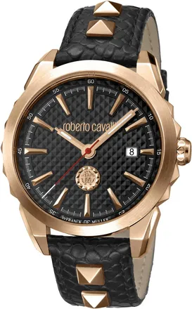 Roberto Cavalli by Franck Muller Quartz Black Dial Mens Watch GMLFAD-IFAC6-FM020