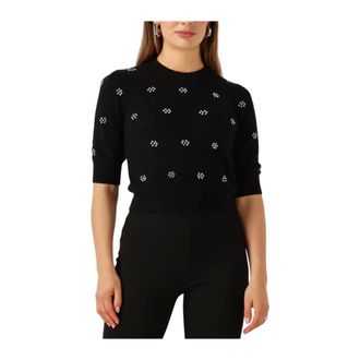 Twinset Dames, Truien, Zwart, Maat: L Polyamide