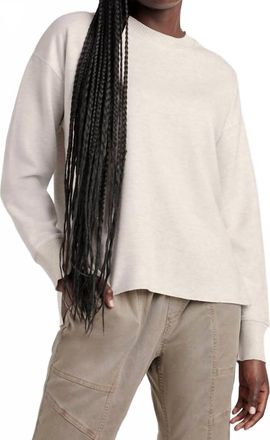 Splendid Winslow Crewneck Pullover Sweater In Pale Oak Heather