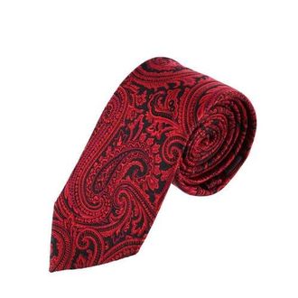 Trafalgar Store Sobee Paisley Silk Necktie in Red at Nordstrom