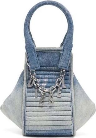 Diesel Stijlvolle D-Vina-Xs Dames Tas - Dames - Handtassen - Blauw - ONE Size - Katoen - Tassen