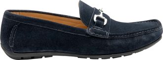 Loake Mens HAWTHORN DRIVER SHOE NAVY SUEDE Cotton - Size UK 10