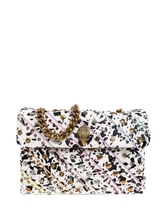 Kurt Geiger Grote Kensington leren crossbodytas - Wit