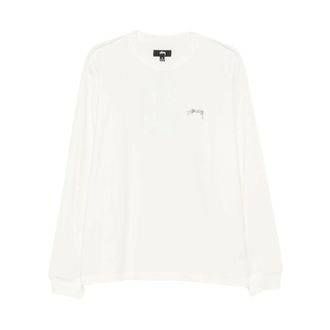 St&uuml;ssy Lazy Long Sleeve T-Shirt - Heren - Tops - Wit - Maat: XL