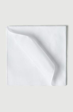 Brunello Cucinelli Sea Island Cotton twill pocket square for tuxedo in White at Nordstrom