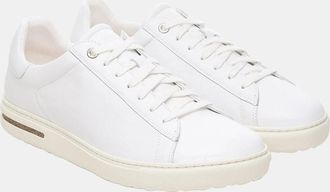 Birkenstock Womens Birkenstock Bend Low Natural Leather Womens Trainers - White - Size: 7.5/C