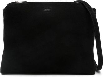 Khaite The Lina cross body bag - women - Calf Suede - One Size - Black