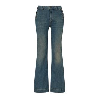 Liu Jo B.up Flare Button H.w. - Dames - Jeans - Blauw - Maat: W27 Katoen