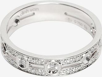 Dinh Van Ring aus Weissgold und Diamanten Pulse Petit Modèle