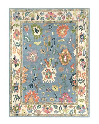 LR Home Lr Home Emilia Traditional Floral Oushak Wool Area Rug