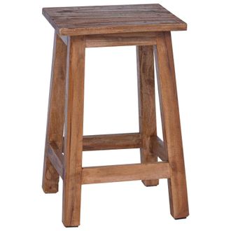 vidaXL Taburete Natural 30 X 30 X 47 Cm Madera De Caoba Vidaxl
