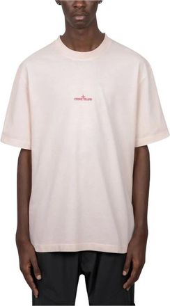 Stone Island Hombre, Camisetas, Rosa, Talla: L