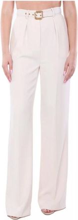 Elisabetta Franchi Mujer, Pantalones, Beige, Talla: L
