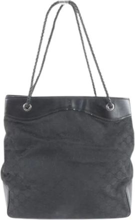 Gucci Pre-owned Tote Bags, female, Black, Size: ONE SIZE Pre-owned Vintage Tote Bag