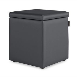 Happers Happers - Puff Cubo Arc&oacute;n Polipiel Gris 1 Unidad Gris