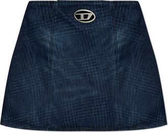 Diesel Sweny Skirt - Dames - Spijkerrokken - Blauw - W24 - Katoen - Rokken