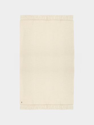 De Le Cuona Baby Alpaca Fringed Throw (78.5in/2m)