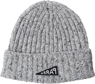 by Parra Reversed flag knitted beanie - Grey