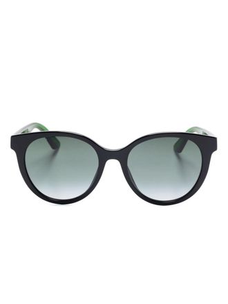 Gucci GG0702SK zonnebril met rond montuur - Zwart