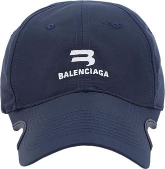 Balenciaga Sporty B Notch Visor Cap Blue 704102459B11177