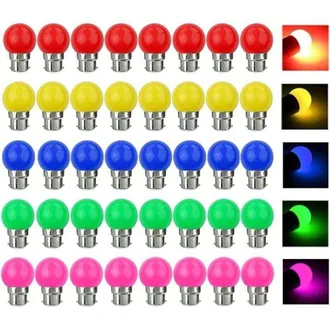 OEM [mai Usato]lampadine Led Colorate B22 Da 3w, Equivalenti A 30w, 300lm, Ac 220v, Attacco A Baionetta B22, Luci A Stringa Led Multicolore Per Casa, Bar,