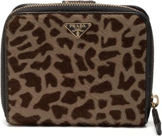 Prada Brown Leather Wallet (Bi-Fold) (Pre-Owned)