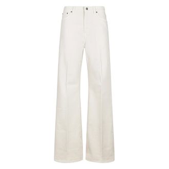 Dondup Broeken, Dames, Wit, W27, Stijlvolle Broeken voor Mannen