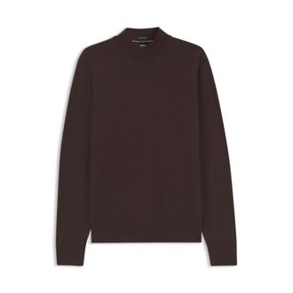 BOSS Mock-neck sweater in extra-fine merino wool