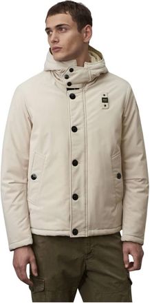 Blauer Chaqueta de neopreno acolchada lisa - Jackets - Hombre - Beige - S
