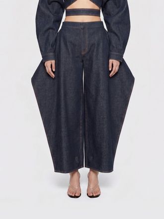Alaia Jeans ampi in denim di cotone